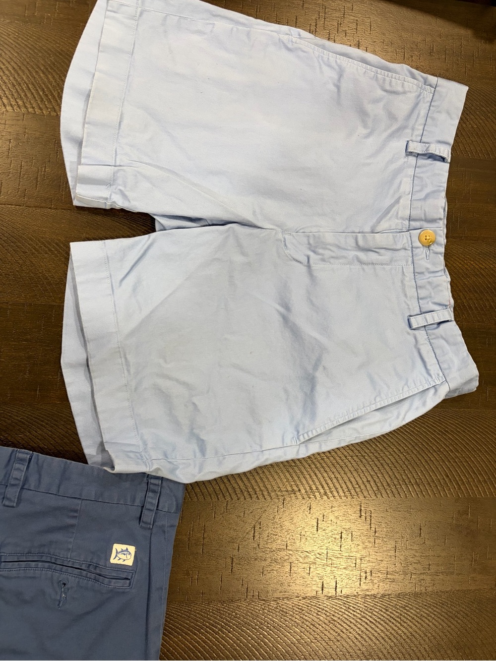 Southern Tide Light Blue Cotton Flat-Front Men’s Shorts